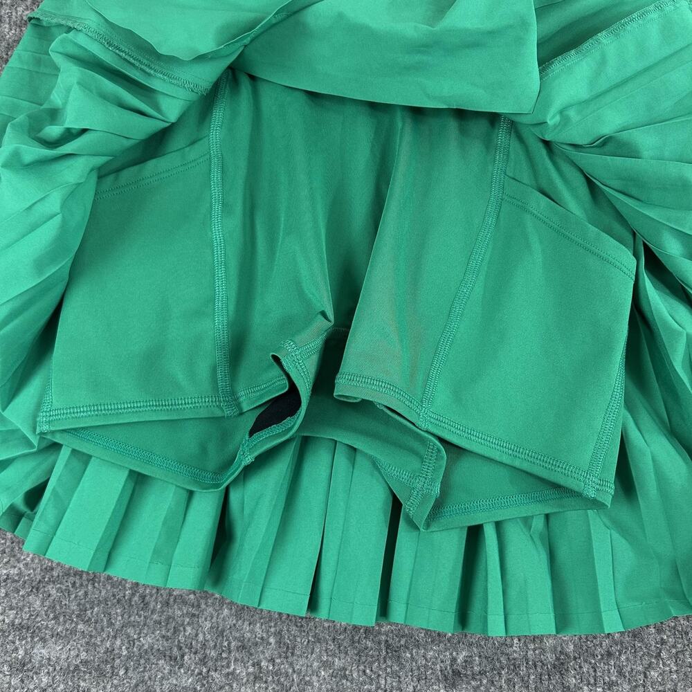 Alo Yoga Skirt Small Emerald Aces Tennis Skort Pleated Green Athletic Chic - Picture 5 of 10